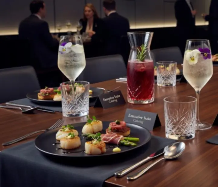 Gourmet catering a prémiové občerstvení připravené pro firemní poker event